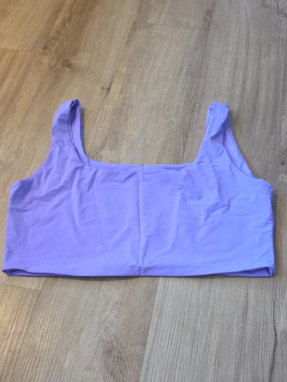 Lilac Square-Neck Crop bralette Top - Women
